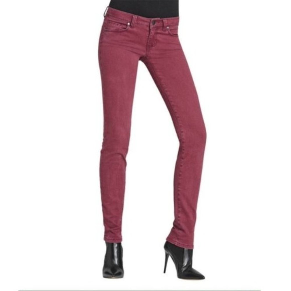 CAbi Bordeaux Skinny Jeans, Size 4
